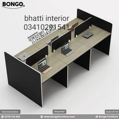 work station call centre table cluster cubicle executive table