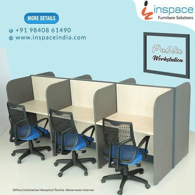 work station call centre table cluster cubicle executive table