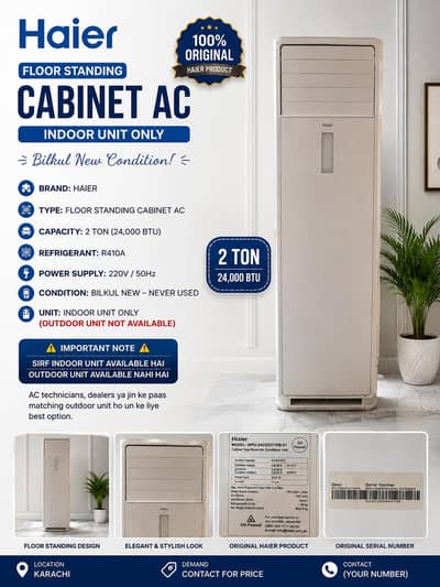  Haier Floor Standing Cabinet AC (Indoor Unit Only)