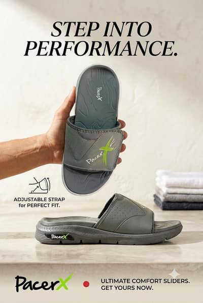 PacerX Adjustable Slippers, Sketchers.