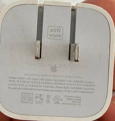 iphone 17 pro max original adapter with warranty