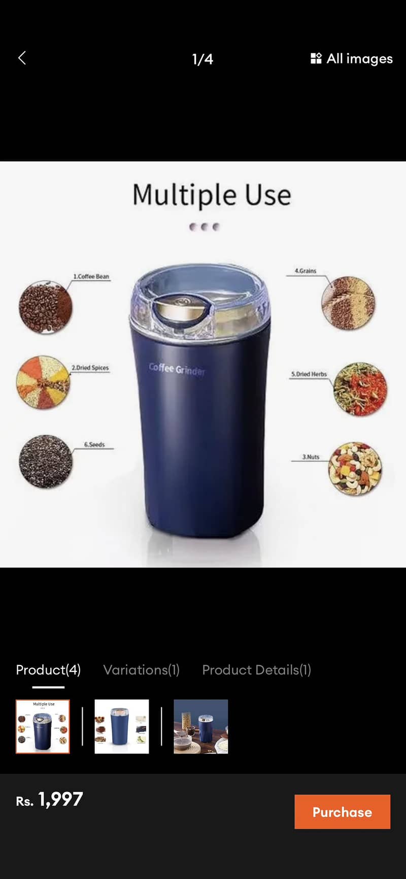 Multifunctional electric grinder 3