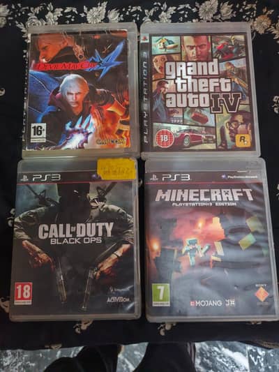 PS3 WITH CDS, VGA CABLE & POWER CABLE for sale