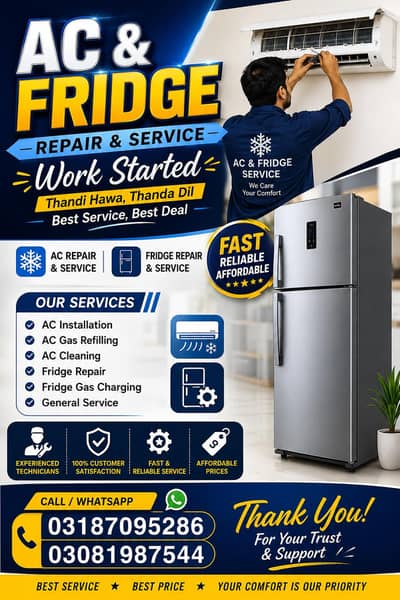 Repairing Fitting and deal in all kind of Ac