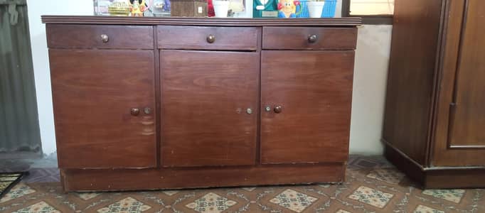 Solid wood bedroom set_bed,dressing table&side cabinet