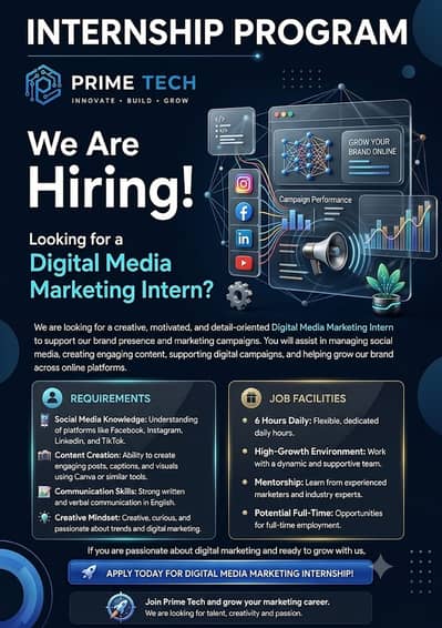 Digital Media Marketing Intern - Hiring Now!