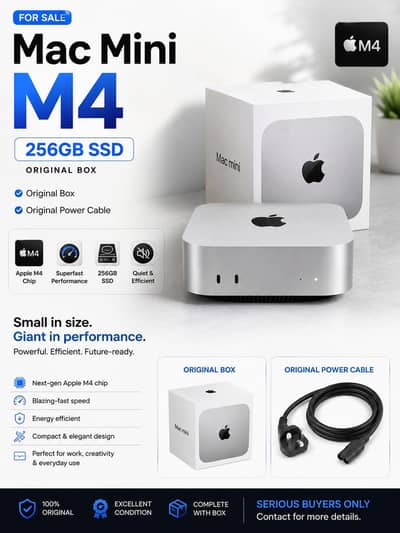 Apple Mac Mini M4 / 16GB 256GB / Mac Mini / M4 Chip