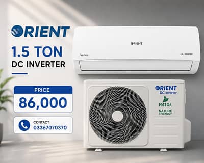 1.5 ton Ac Dc inverter Orient  total Genuine 1 year warranty