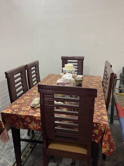 Dining table with chairs
