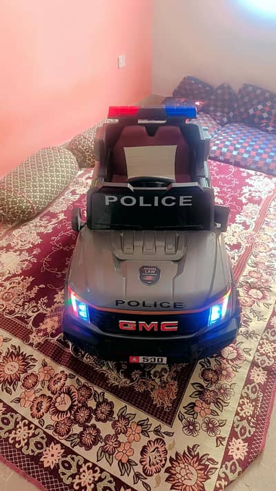 kids police jeep