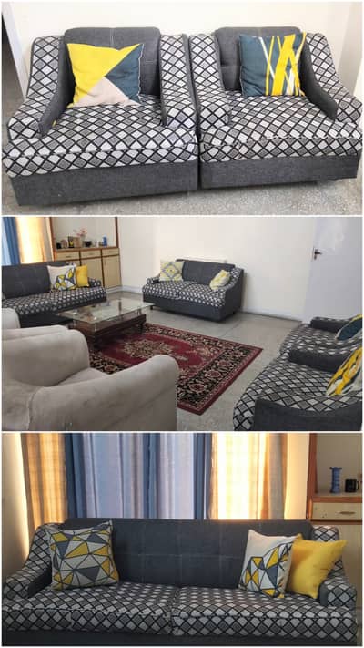 *Title:*  7 Seater sofa set+Glass table/Rs. 70,000 condition 8/10