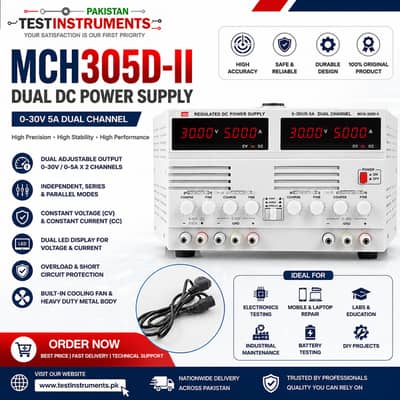MCH305D-II Dual DC Power Supply 30V 5A | Lab Bench Power Supply