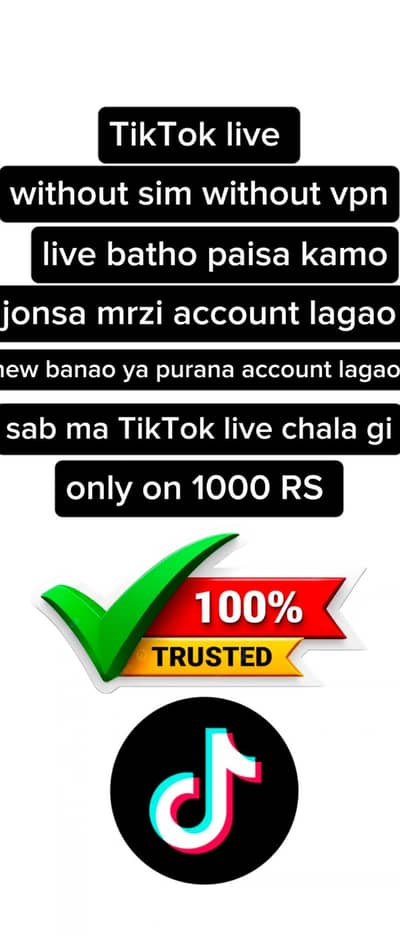 TikTok live without sim and vpn