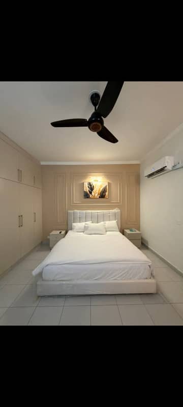 One Bedroom Apartment Four Rent Available Gulbug Green Islamabad Full Furnished family building safe and secure