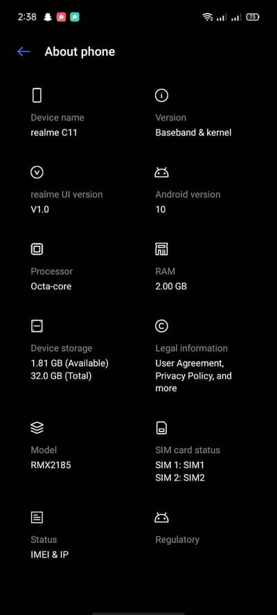 Realme C11