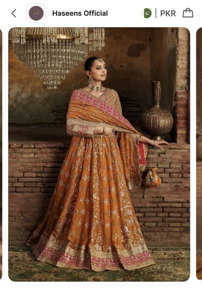 Haseens Official Mehndi Dress , Worn Once , Excellent Condition