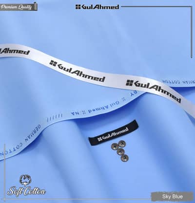 *GulAhmed Men's Soft Cotton Unstitched Summer Collection*
