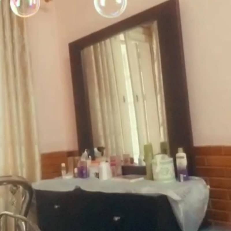 double bed with foam +side table +dressing table 3