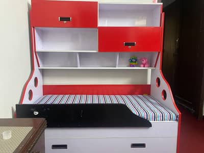 Slightly used and its totally wooden MDF wood used . . . .