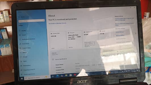 Acer laptop for sale cindition used
