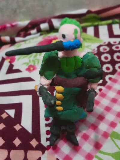 Roronao Zoro handmade with clay 3sword style #anime #onepiece