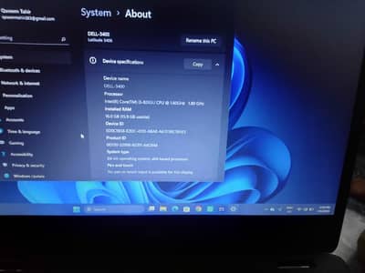 Dell Latitude 3400 core i5 8th Generation laptop|16gb RAM | 256 GB SSD