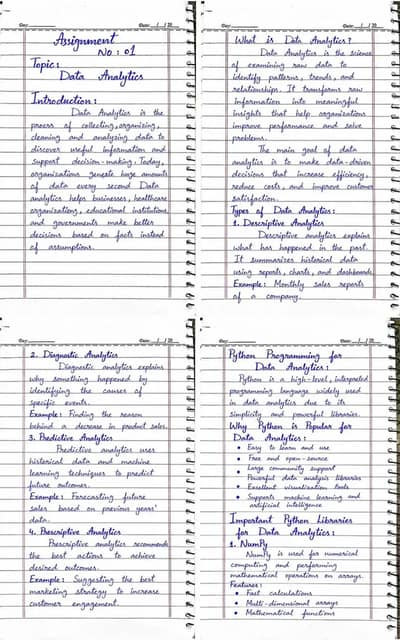 Hand Written Assignment Work Available