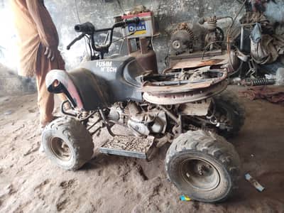 srart atv enjine on kar k donga selt start ha per battery nai modified