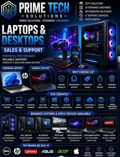 Laptops and Desktops
