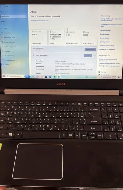 Acer laptop 8 gen