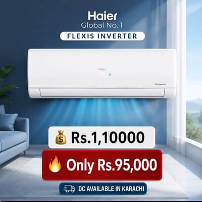 Haier 1 Ton DC Inverter Split AC – Brand New