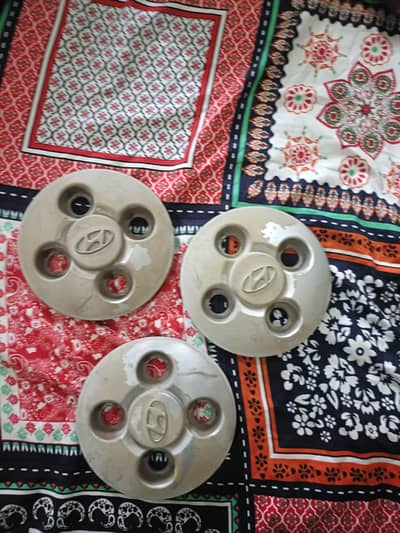 Hyundai santro genius wheel cup 3 piece for sale