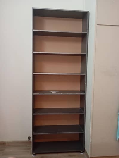 7 shelf wood cupboard / rack hai bilkul new condition mai