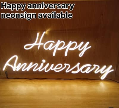 Happy anniversary neonsign