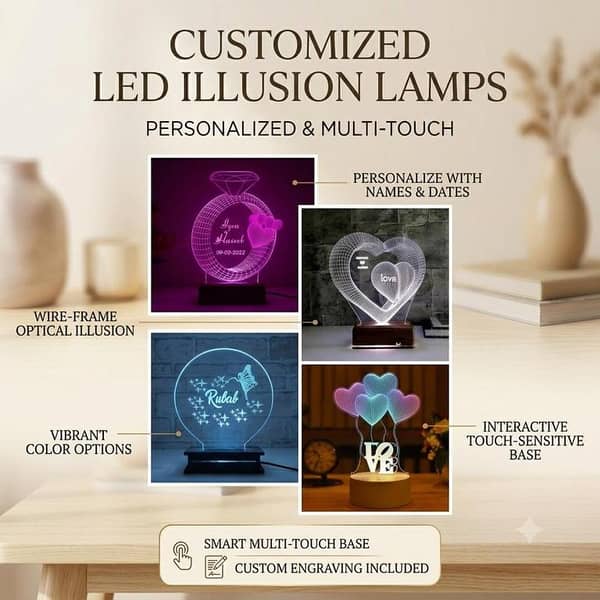 Customized LED Illusion Lamp - Any Design You Want