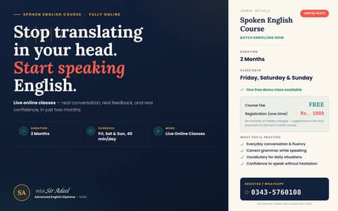 Free Online Spoken English Course – Summer Offer