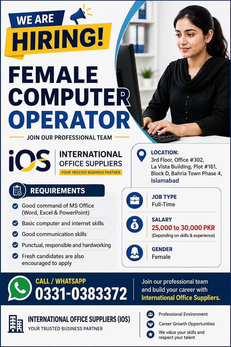 female computer Operator 0
