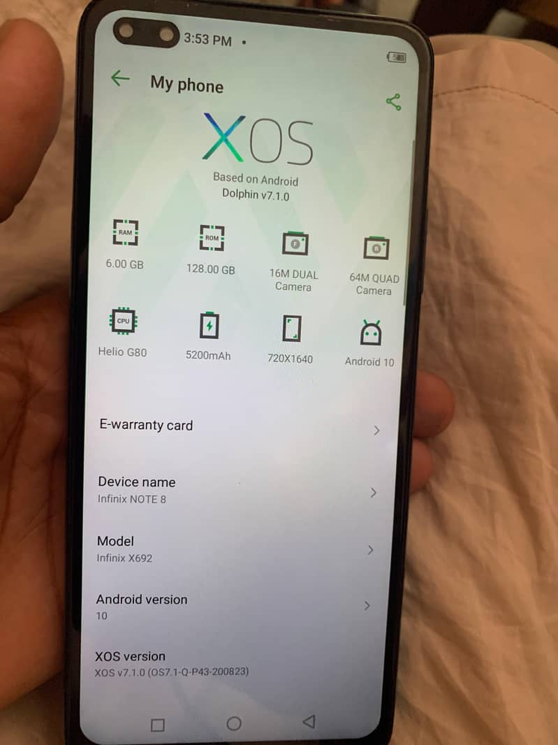 Infinix Note 8 0