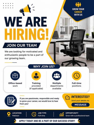 We are hiring both male and female
