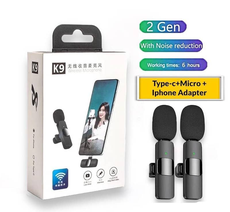  Wireless Bluetooth Vlogging Microphone  0