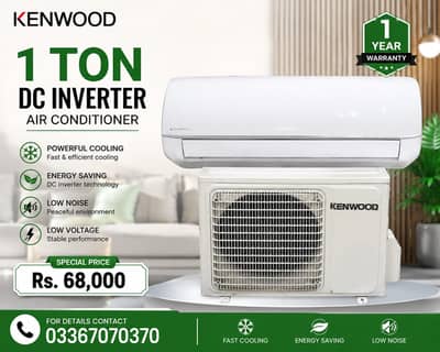 Kenwood 1 Ton AC DC Inverter (0336/7070/370) available year warranty