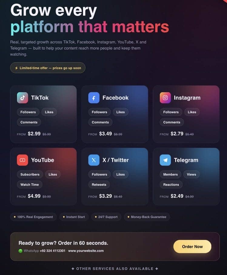All platforms services 1