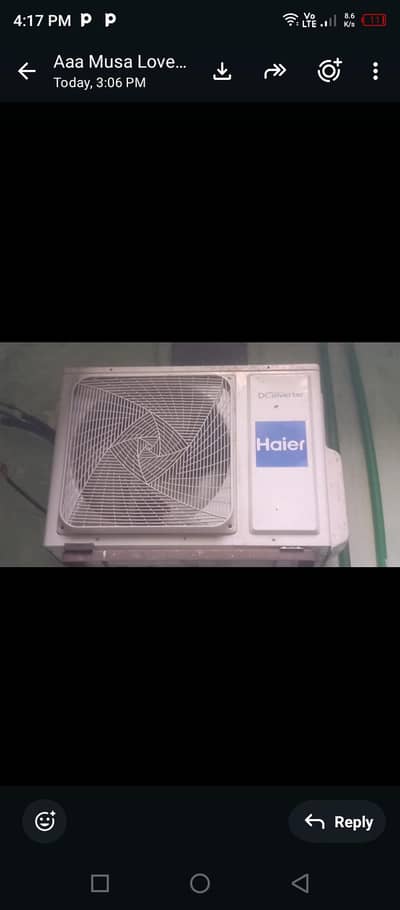 heire brand inverter outstanding condition