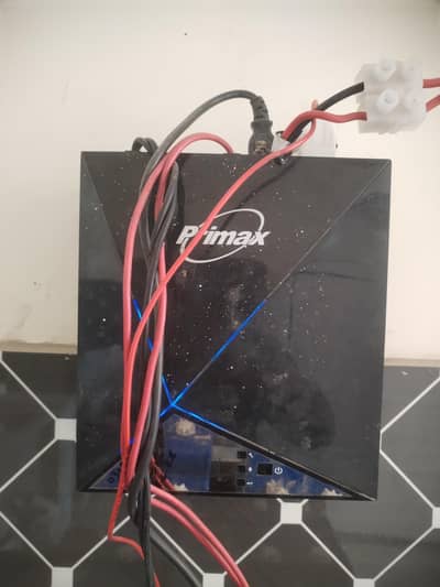 1.8Kw Homeage hybrid 24v inverter with 2 batteries 120ah warrty me hai