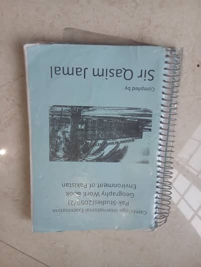 O level Pak studies Geography used work book by sir qasim jamal