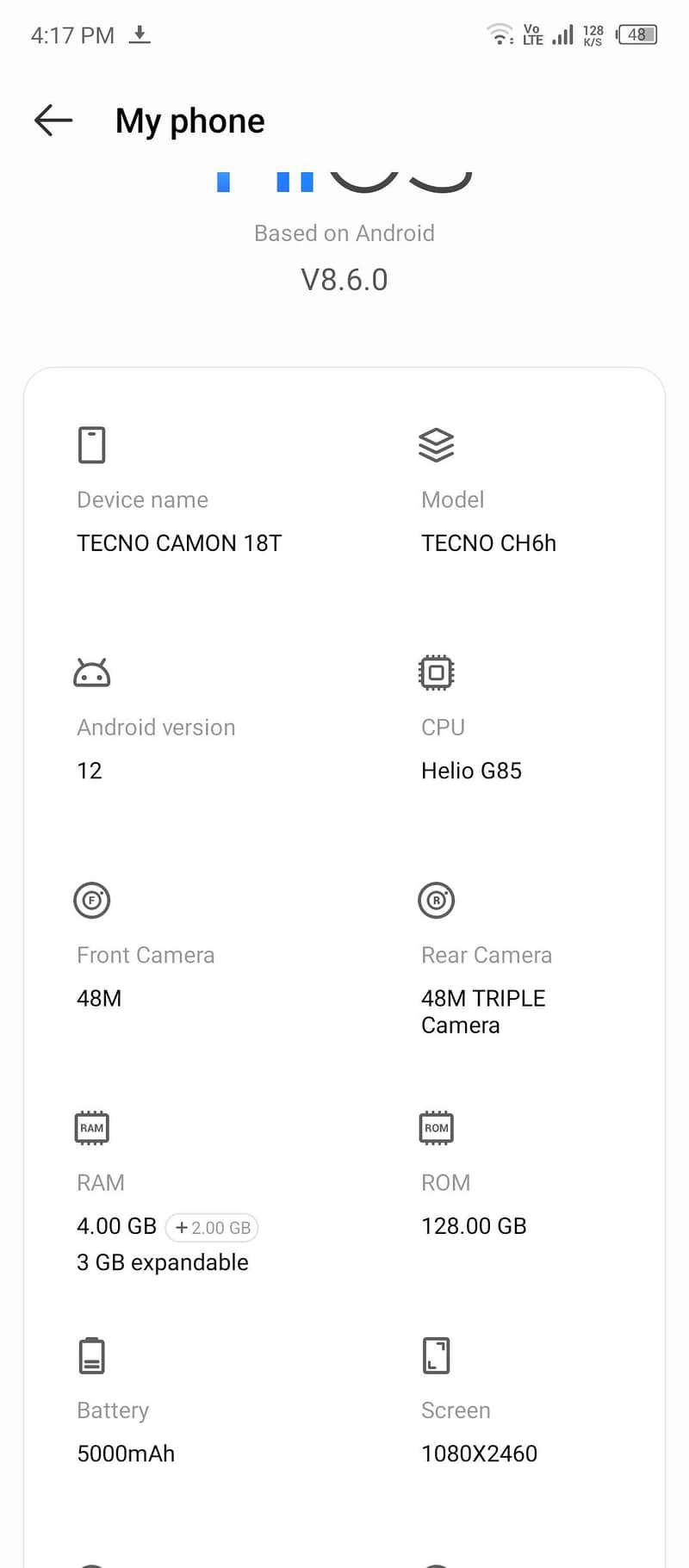 Tecno CAMON 18T ( Exchange Possible) 3