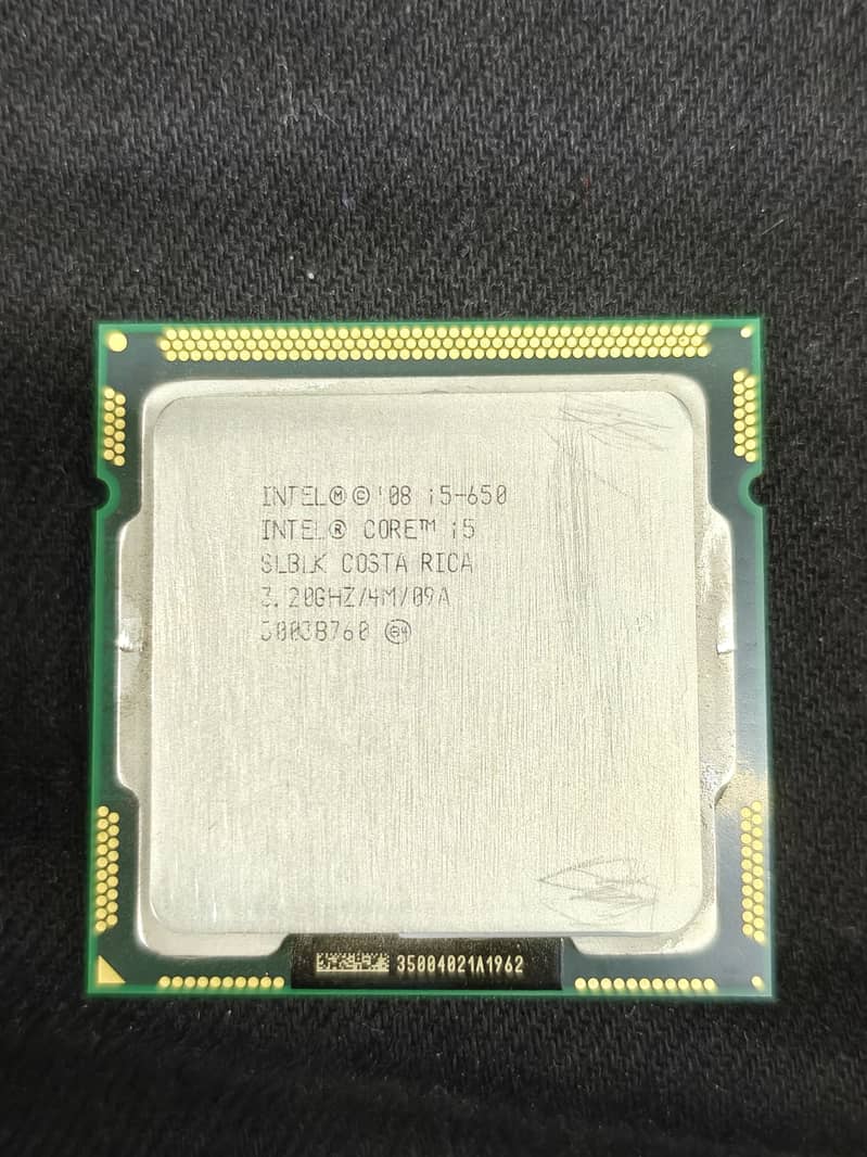Intel core i5 650 Processor ( i5- 1st gen ) 3