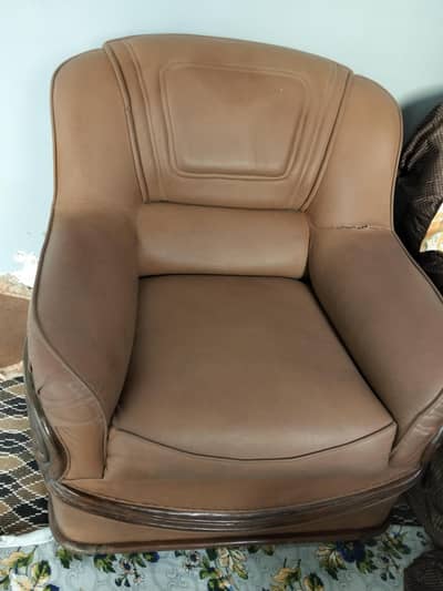 leather brown sofa
