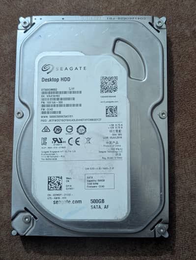 Seagate 500GB SATA Desktop Hard Drive 7200RPM