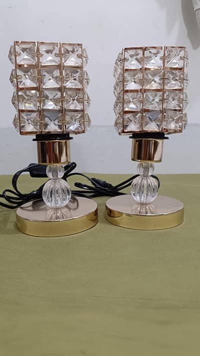 Elengant crystal table lamp set of 2